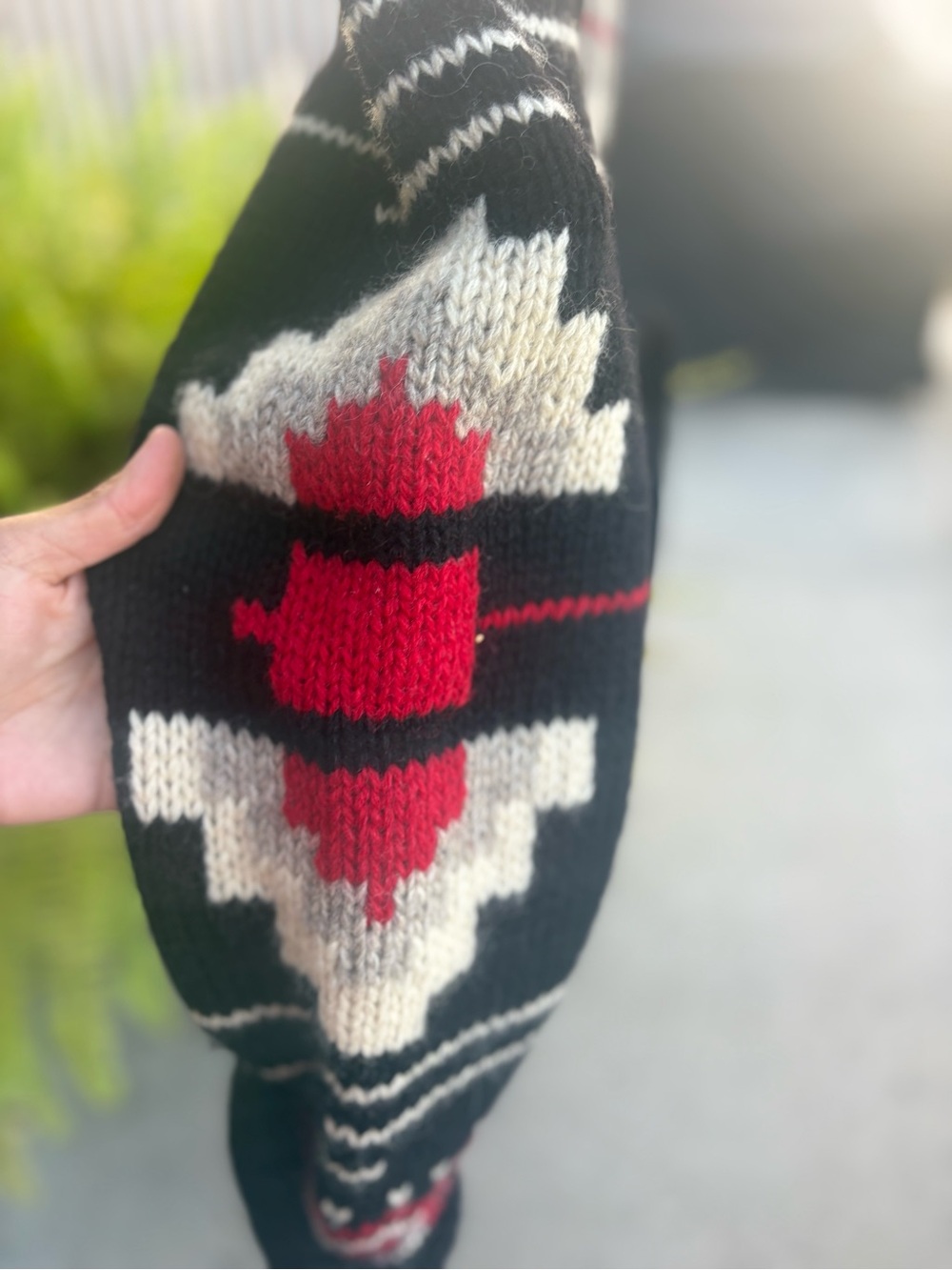 Vintage Ralph Lauren Native American Native Indian Aztec sweater coat - Picture 4 of 16